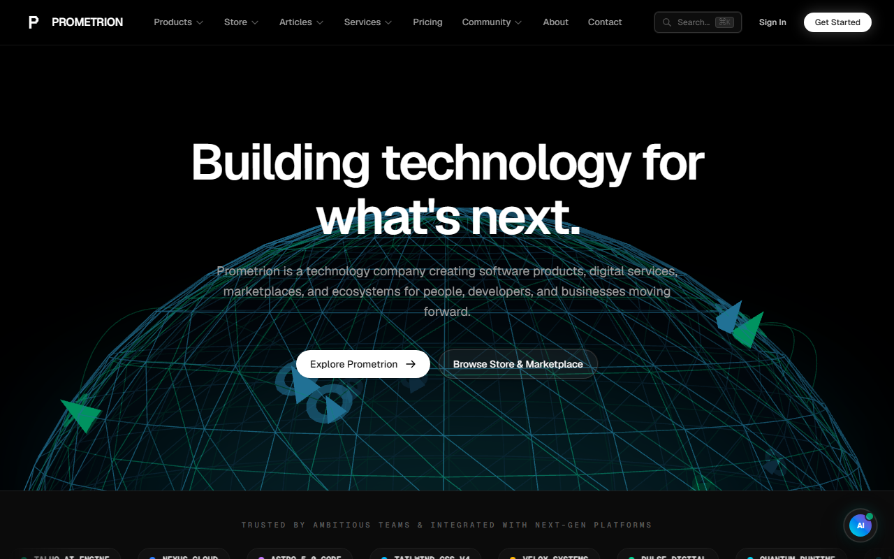 Screenshot of Prometrion
